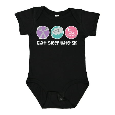 Inktastic Water Skiing Eat Sleep Water Ski Gift Baby Girl Bodysuit