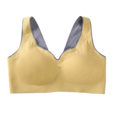Women s Gathering Cup Latex Bras Comfort Adjustable Width Strap Wire Free 2 Color Bra Seamless Vest Underwear L Egg Yellow
Women s Gathering Cup Latex Bras Comfort Adjustable Width Strap Wire Free 2 Color Bra Seamless Vest Underwear L Egg Yellow