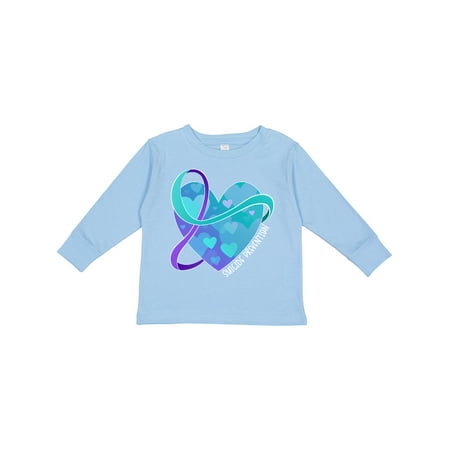 Inktastic Suicide Prevention Awareness Purple and Teal Heart Ribbon Boys or Girls Long Sleeve Toddler T-Shirt
Inktastic Suicide Prevention Awareness Purple and Teal Heart Ribbon Boys or Girls Long Sleeve Toddler T-Shirt