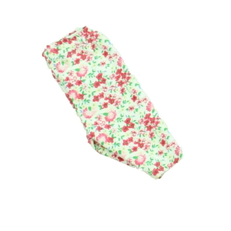 Pre-owned Ralph Lauren Girls Aqua | Pink Floral Leggings size: 3 Months