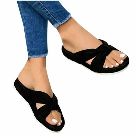 Women Bow Tie Open Toe Slippers Shoes Comfy Sandals Casual Comfortable Beach Sandals
Women Bow Tie Open Toe Slippers Shoes Comfy Sandals Casual Comfortable Beach Sandals