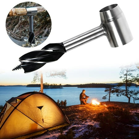 GUSTVE Bushcraft Hand Drill Hard Steel Manual Auger Drill Portable Manual Survival Drill Bit Self-Tapping Survival Wood Punch Tool for Outdoor Camping
GUSTVE Bushcraft Hand Drill Hard Steel Manual Auger Drill Portable Manual Survival Drill Bit Self-Tapping Survival Wood Punch Tool for Outdoor Camping