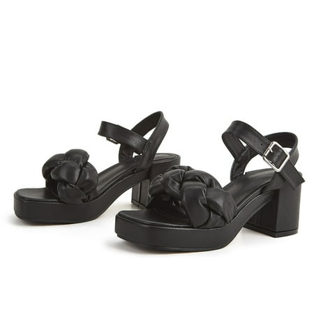 Yedhsi Women s Sandals Casual Solid Color Roman Style Buckle Ankle-strap Chunky High Heels Square Toe Shoes Women s Sandals
Yedhsi Women s Sandals Casual Solid Color Roman Style Buckle Ankle-strap Chunky High Heels Square Toe Shoes Women s Sandals