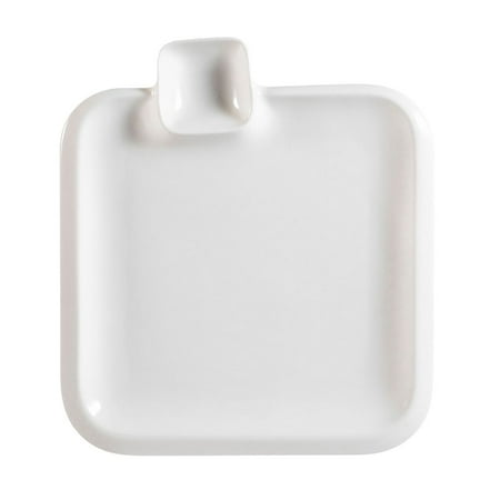 Party Collection Square Plate 9 W X 8 L X 3/4 H Porcelain White 4 packs