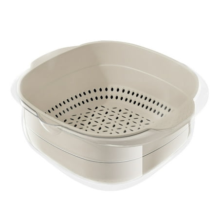 Ksruee Draining Bowl | 2-in-1 Kit Kitchen Strainer Colander and Bowl Sets | Pasta Drainer Basket Space-Saver for Fruits Vegetable Cleaning Washing Mixing Kitchen Tools
Ksruee Draining Bowl | 2-in-1 Kit Kitchen Strainer Colander and Bowl Sets | Pasta Drainer Basket Space-Saver for Fruits Vegetable Cleaning Washing Mixing Kitchen Tools