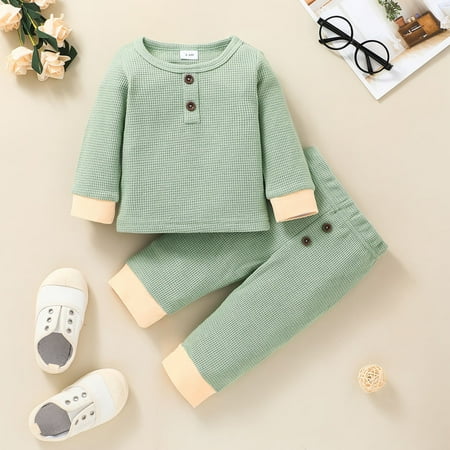 Hunpta Toddler Infant Baby Girls Boys Clothes Set Button Patchwork Long Sleeve Sweatshirt Tops Pants Outfits
Hunpta Toddler Infant Baby Girls Boys Clothes Set Button Patchwork Long Sleeve Sweatshirt Tops Pants Outfits