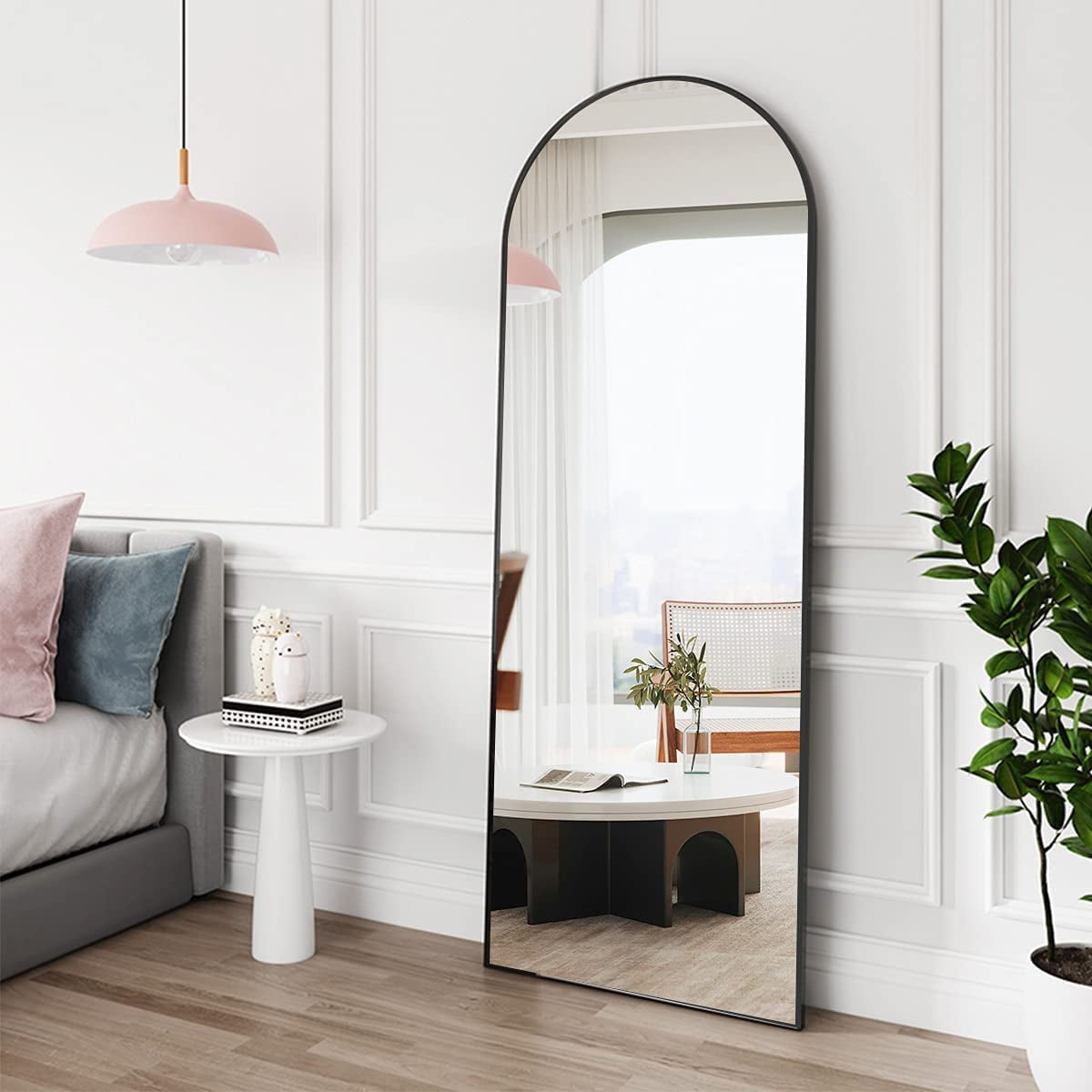 Tinytimes X Arched Full Length Mirror Body Freestanding Wall