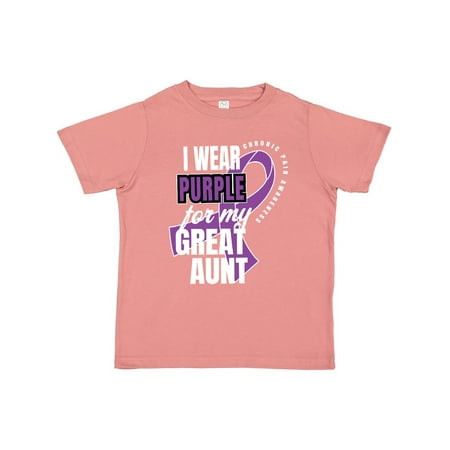 Inktastic Chronic Pain I Wear Purple For My Great Aunt Gift Toddler Boy or Toddler Girl T-Shirt
Inktastic Chronic Pain I Wear Purple For My Great Aunt Gift Toddler Boy or Toddler Girl T-Shirt