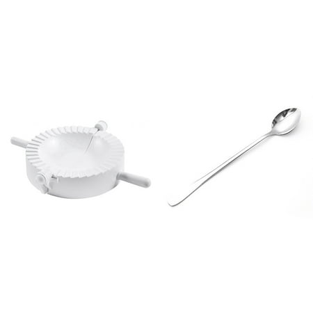 1 Pcs White Plastic Hand Press Pierogi Mold Dumpling Mould & 1 Pcs Long Handle Stainless Steel Tea Coffee Spoon
1 Pcs White Plastic Hand Press Pierogi Mold Dumpling Mould & 1 Pcs Long Handle Stainless Steel Tea Coffee Spoon