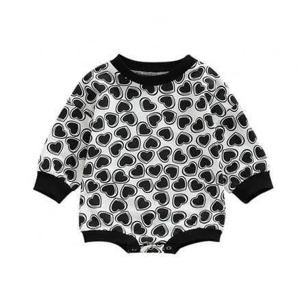 URMAGIC Newborn Baby Girl Valentine s Day Outfit Heart Print Sweatshirt Romper Oversized Onesie Long Sleeve Bodysuit Top 0-12 Months
URMAGIC Newborn Baby Girl Valentine s Day Outfit Heart Print Sweatshirt Romper Oversized Onesie Long Sleeve Bodysuit Top 0-12 Months