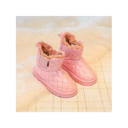 Fangasis Kids Chelsea Boot Plush Lined Ankle Booties Faux Fur Snow Boots Children Warm Shoe School Non-Slip Slip On Winter Bootie Pink Style D 7C
Fangasis Kids Chelsea Boot Plush Lined Ankle Booties Faux Fur Snow Boots Children Warm Shoe School Non-Slip Slip On Winter Bootie Pink Style D 7C