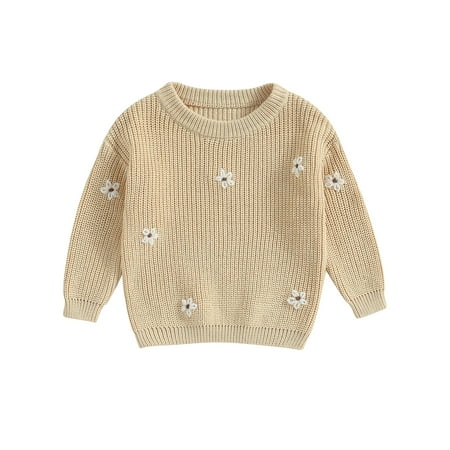 Musuos Baby Girl Sweater 0-5T Long Sleeve Crew Neck Flower Winter Warm Knit Pullover Sweater Infant Clothes
Musuos Baby Girl Sweater 0-5T Long Sleeve Crew Neck Flower Winter Warm Knit Pullover Sweater Infant Clothes