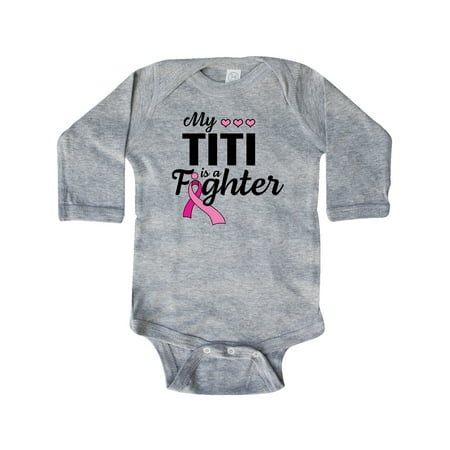 Inktastic Breast Cancer Awareness My Titi is a Fighter Gift Baby Boy or Baby Girl Long Sleeve Bodysuit
Inktastic Breast Cancer Awareness My Titi is a Fighter Gift Baby Boy or Baby Girl Long Sleeve Bodysuit