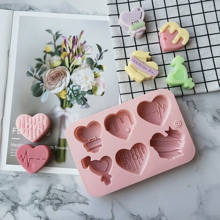 Bcloud Chocolate Mold Heart Shape High Temperature Resistance Silicone 6 Cavity Valentines Day Candy Mold for Cooking
Bcloud Chocolate Mold Heart Shape High Temperature Resistance Silicone 6 Cavity Valentines Day Candy Mold for Cooking