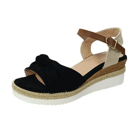 Ladies Shoes Fashion Wedge Sandals Comfortable Retro Roman Fish Toe Wedge Beach Sandals
Ladies Shoes Fashion Wedge Sandals Comfortable Retro Roman Fish Toe Wedge Beach Sandals