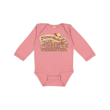 Inktastic Nevertheless She Persisted Gift Baby Boy or Baby Girl Long Sleeve Bodysuit
Inktastic Nevertheless She Persisted Gift Baby Boy or Baby Girl Long Sleeve Bodysuit