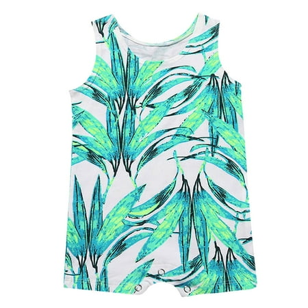 NIUREDLTD Men s Baby Jumpsuit Summer Boys Girls Sleeveless Jumpsuit Climbing Suit Ha Clothes Size 80