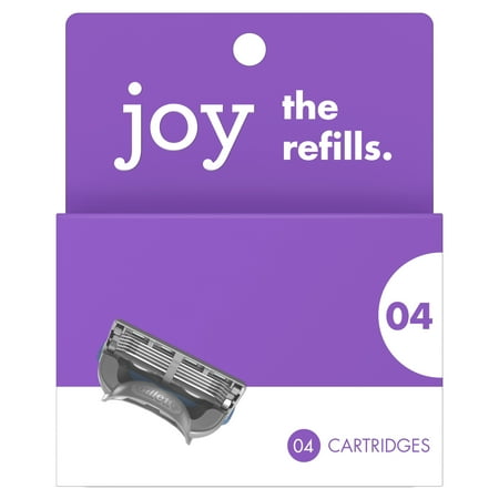 joy Five-Bladed Women's Razor Blade Refills, 4 Ct