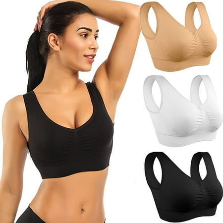 Elbourn 1Pack Sports Bras for Women Seamless Wireless Sleep Bra Workout Yoga Bra Plus Size S-6XL
Elbourn 1Pack Sports Bras for Women Seamless Wireless Sleep Bra Workout Yoga Bra Plus Size S-6XL