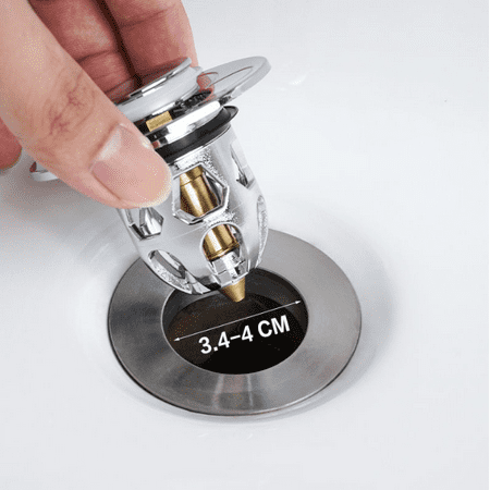Universal Bathroom Sink Plug Stopper Wash Basin Core Bounce Pop-Up Drain Filter(1pcs-silver)
Universal Bathroom Sink Plug Stopper Wash Basin Core Bounce Pop-Up Drain Filter(1pcs-silver)