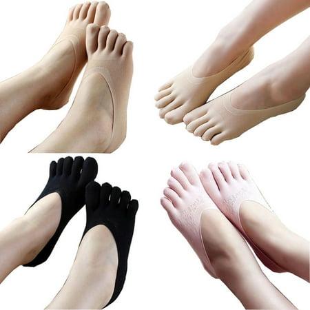 Women Solid Sock Slippers Seamless Low Cut Crew Ankle Five Finger Toe Boat Socks 1Pair
Women Solid Sock Slippers Seamless Low Cut Crew Ankle Five Finger Toe Boat Socks 1Pair