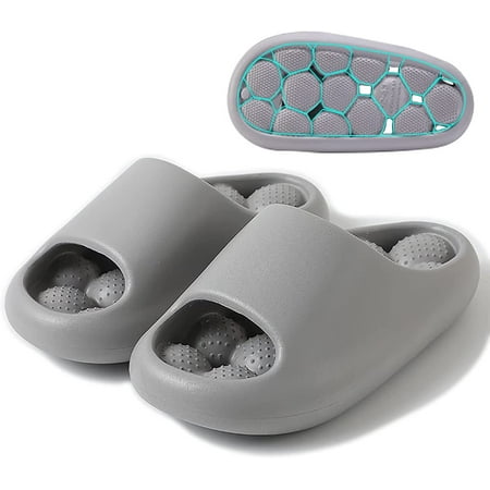 Bubble Massage Slides for Women Men Soft Cloud House Slippers Golf Balls Shower Shoes Quick Drying Non-Slip Beach Sandals for Indoor Outdoor Pool Spa Gym
Bubble Massage Slides for Women Men Soft Cloud House Slippers Golf Balls Shower Shoes Quick Drying Non-Slip Beach Sandals for Indoor Outdoor Pool Spa Gym