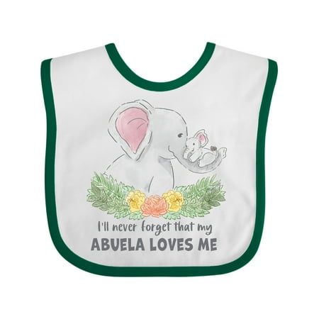 Inktastic I ll Never Forget That my Abuela Loves Me Cute Elephants Gift Baby Boy or Baby Girl Bib
Inktastic I ll Never Forget That my Abuela Loves Me Cute Elephants Gift Baby Boy or Baby Girl Bib