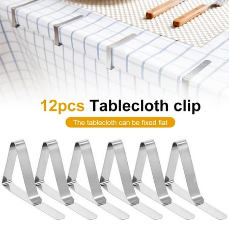 ALIMARO 12pcs Tablecloth Clips Set Stainless Steel Table Cloth Cover Clamps Heavy Duty Outdoor Tablecloth Fixing for Restaurant Picnics Banquet Weddings Graduation Party
ALIMARO 12pcs Tablecloth Clips Set Stainless Steel Table Cloth Cover Clamps Heavy Duty Outdoor Tablecloth Fixing for Restaurant Picnics Banquet Weddings Graduation Party