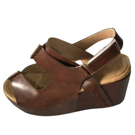 dmqupv Bride Sandals for Women Breathable Solid Open Toe Shoes Color Wedges Casual Ladies Women s Sandals Size 6.50 Brown 9
dmqupv Bride Sandals for Women Breathable Solid Open Toe Shoes Color Wedges Casual Ladies Women s Sandals Size 6.50 Brown 9