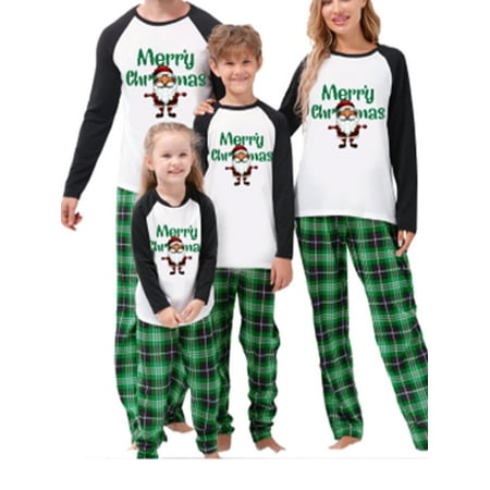 Gwiyeopda Matching Family Pajamas Sets Christmas PJ s Santa Claus Letter Print Long Sleeve Tee and and Plaid Bottom Loungewear
Gwiyeopda Matching Family Pajamas Sets Christmas PJ s Santa Claus Letter Print Long Sleeve Tee and and Plaid Bottom Loungewear