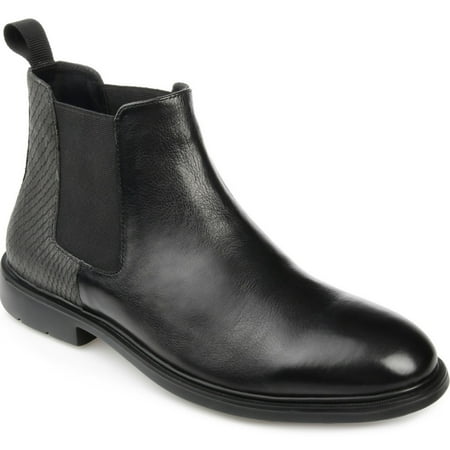 Thomas & Vine Men s Oswald Plain Toe Chelsea Boot Black Size 10.5 M