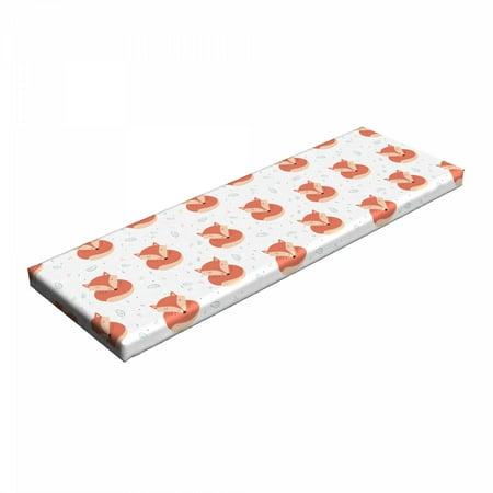 Fox Bench Pad Sleeping Animals Pattern on Heats and Leaves Background Vintage Inspirations HR Foam Cushion with Decorative Fabric Cover 45 x 15 x 2 Coral Beige by Ambesonne
Fox Bench Pad Sleeping Animals Pattern on Heats and Leaves Background Vintage Inspirations HR Foam Cushion with Decorative Fabric Cover 45 x 15 x 2 Coral Beige by Ambesonne