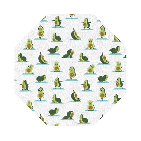 Coaee Cute Avocado Yoga Print Leather Coasters Set of 6 Non-Slip Washable Cup Coasters for Home Office Bar Octagon
Coaee Cute Avocado Yoga Print Leather Coasters Set of 6 Non-Slip Washable Cup Coasters for Home Office Bar Octagon