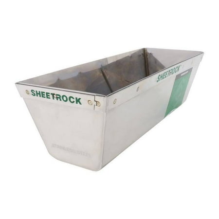 USG Sheetrock Matrix Stainless Steel Mud Pan with Reinforced Band 10