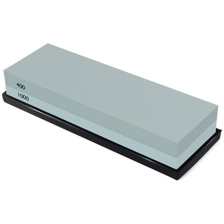 Knife Sharpening Stone Combination Dual Sided Grit With Base for Sharpening and Polishing Tool with Non-Slip Base for Kitchen Knives Hunting Knives Pocket Knives and Tool Blades (400/1000)
Knife Sharpening Stone Combination Dual Sided Grit With Base for Sharpening and Polishing Tool with Non-Slip Base for Kitchen Knives Hunting Knives Pocket Knives and Tool Blades (400/1000)