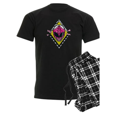 CafePress - Mighty Morphin Power Rangers Pink R - Men s Dark Pajamas