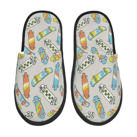Sigee Skateboard for Cozy Furry Slippers Super Soft Indoor and Outdoor Use Non-Slip Sole Slip On House Slippers-Medium
Sigee Skateboard for Cozy Furry Slippers Super Soft Indoor and Outdoor Use Non-Slip Sole Slip On House Slippers-Medium