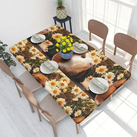 Home Deluxe Tablecloth Guinea Pigs Flowers Print Waterproof Elastic Rim Edged Table Cover- For Christmas Parties And Picnics 4ft
Home Deluxe Tablecloth Guinea Pigs Flowers Print Waterproof Elastic Rim Edged Table Cover- For Christmas Parties And Picnics 4ft