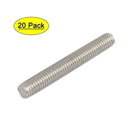 Uxcell M6x45mm Male Threaded 304 Stainless Steel Rod Bar Studs Hardware (20-pack)
Uxcell M6x45mm Male Threaded 304 Stainless Steel Rod Bar Studs Hardware (20-pack)