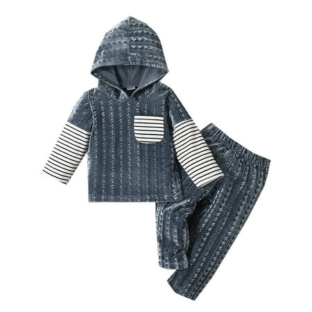Rovga Toddler Boys Girls Long Sleeve Stripe Prints Hoodie Tops Solid Color Pants Outfits Girls Boys Romper&Jumpsuit
Rovga Toddler Boys Girls Long Sleeve Stripe Prints Hoodie Tops Solid Color Pants Outfits Girls Boys Romper&Jumpsuit