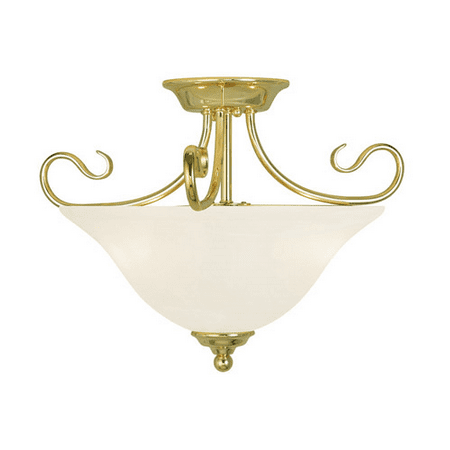 Flush Mounts 2 Light With White Alabaster Glass Polished Brass size 16 in 200 Watts - World of Crystal
Flush Mounts 2 Light With White Alabaster Glass Polished Brass size 16 in 200 Watts - World of Crystal