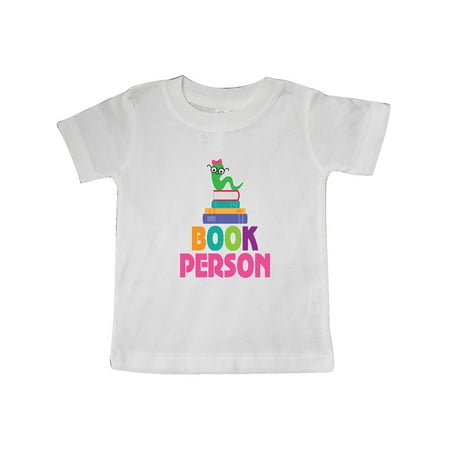 Inktastic Cute Bookworm Book Person Gift Baby Girl T-Shirt