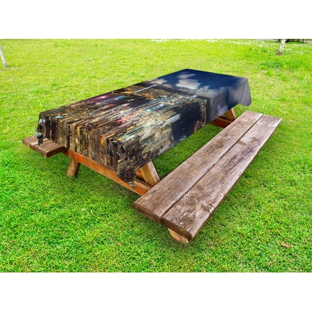 Cityscape Outdoor Tablecloth Night View Hong Kong Victoria Harbor Business Financial District Cityscape Print Decorative Washable Fabric Picnic Tablecloth 58 X 104 Inches Navy White by Ambesonne
Cityscape Outdoor Tablecloth Night View Hong Kong Victoria Harbor Business Financial District Cityscape Print Decorative Washable Fabric Picnic Tablecloth 58 X 104 Inches Navy White by Ambesonne