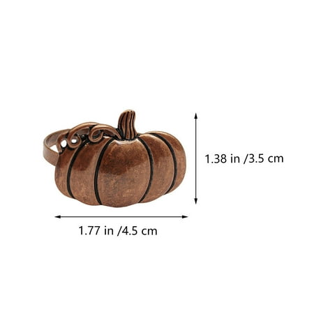 HOMEMAXS 4Pcs Chic Retro Style Halloween Creative Pumpkin Shape Design Napkin Rings
HOMEMAXS 4Pcs Chic Retro Style Halloween Creative Pumpkin Shape Design Napkin Rings