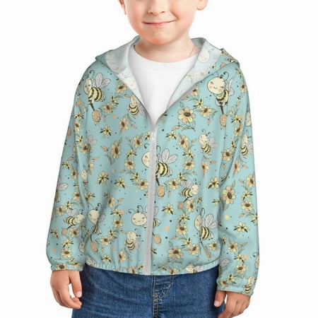 Lukts Cute Honeybees Print Children s Long-Sleeved Sun Protection Clothing Hooded Sweatshirts for Boys and Girls Outdoor Sports-18 Months
Lukts Cute Honeybees Print Children s Long-Sleeved Sun Protection Clothing Hooded Sweatshirts for Boys and Girls Outdoor Sports-18 Months