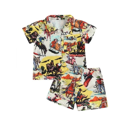 Canrulo Toddler Baby Boy Hawaiian Summer Clothes Short Sleeve Button Down T Shirt Top Shorts Gentlemen Outfits Yellow 3-4 Years
Canrulo Toddler Baby Boy Hawaiian Summer Clothes Short Sleeve Button Down T Shirt Top Shorts Gentlemen Outfits Yellow 3-4 Years