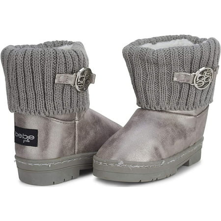 bebe Cute Mid-Calf Distressed Boots Size 7 (Little Girls )