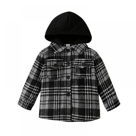 Popvcly Toddler Baby Boys Girls Flannel Plaid Jacket Long Sleeve Button Down Shirts Coats Outerwear Shacket Cardigan Tops 1-6 Years
Popvcly Toddler Baby Boys Girls Flannel Plaid Jacket Long Sleeve Button Down Shirts Coats Outerwear Shacket Cardigan Tops 1-6 Years