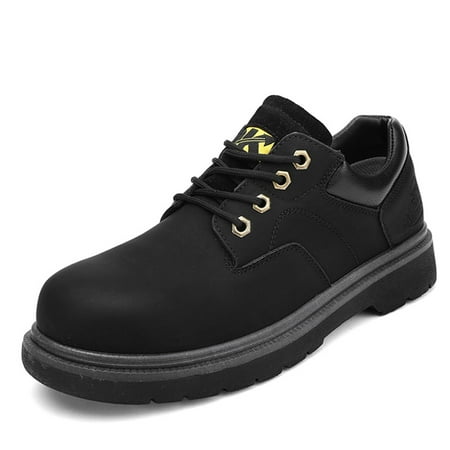 Work Safety Boots for Men Durable Crazy-Horse Leather Indestructible Steel Toe Waterproof and Non-Slip Better Men Work Shoes Black Size 7
Work Safety Boots for Men Durable Crazy-Horse Leather Indestructible Steel Toe Waterproof and Non-Slip Better Men Work Shoes Black Size 7