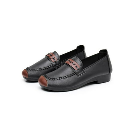 Woobling Women Loafers Classic Flats Slip On Casual Shoes Work Boat Shoe Fashion Moccasins Comfort Black 5
Woobling Women Loafers Classic Flats Slip On Casual Shoes Work Boat Shoe Fashion Moccasins Comfort Black 5